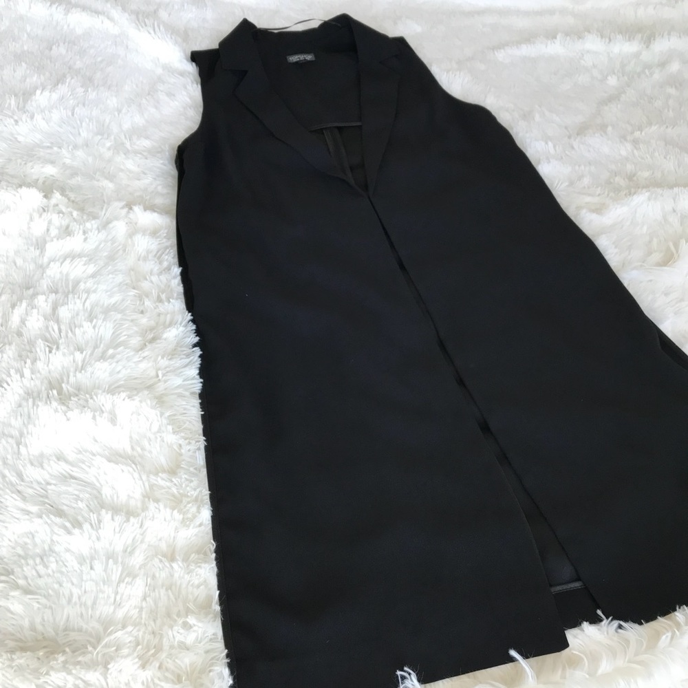 Topshop Long Vest